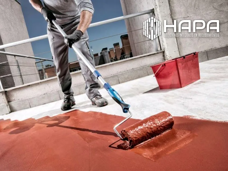 HAPA instalación aplicación de impermeabilizantes protege contra la lluvia para construcción de hospitales bodegas laboratorios edificios gubernamentales plazas